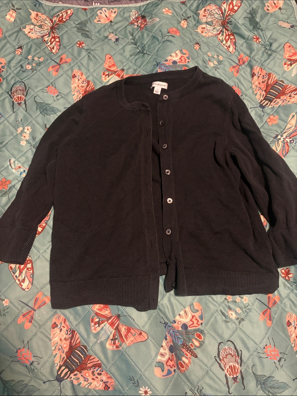 Croft & Barrow 3/4 sleeve button up cardigan